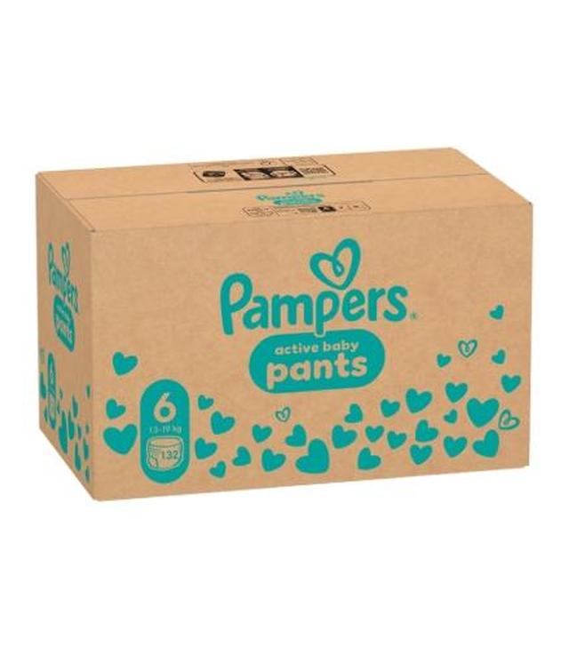 Pampers Active Baby, Pieluchomajtki rozmiar 6, 13-19 kg, 132 sztuki