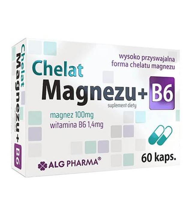 Alg Pharma Chelat magnezu + B6 - 60 kaps. - cena, opinie, stosowanie