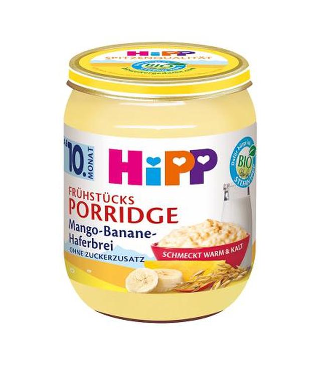 Hipp Bio Owsianka na mleku z mango i bananami od 10. miesiąca, 160 g, cena, opinie, skład