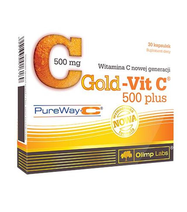 OLIMP GOLD-VIT C 500 PLUS, 30 kapsułek - ważny do 2025-08-02