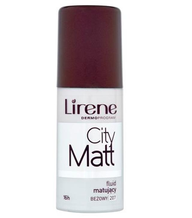 LIRENE CITY MATT Fluid matujący 207 beżowy, 30 ml