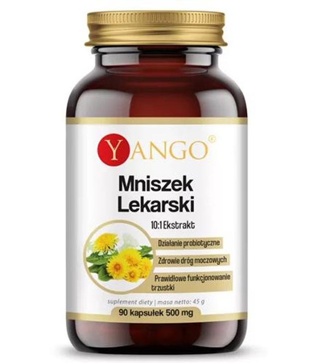 Yango Mniszek Lekarski 500 mg, 90 kaps. cena, opinie, właściwości