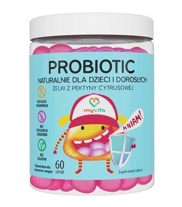 MyVita Probiotic Żelki z pektyny cytrusowej - 60 szt. - cena, opinie, wskazania