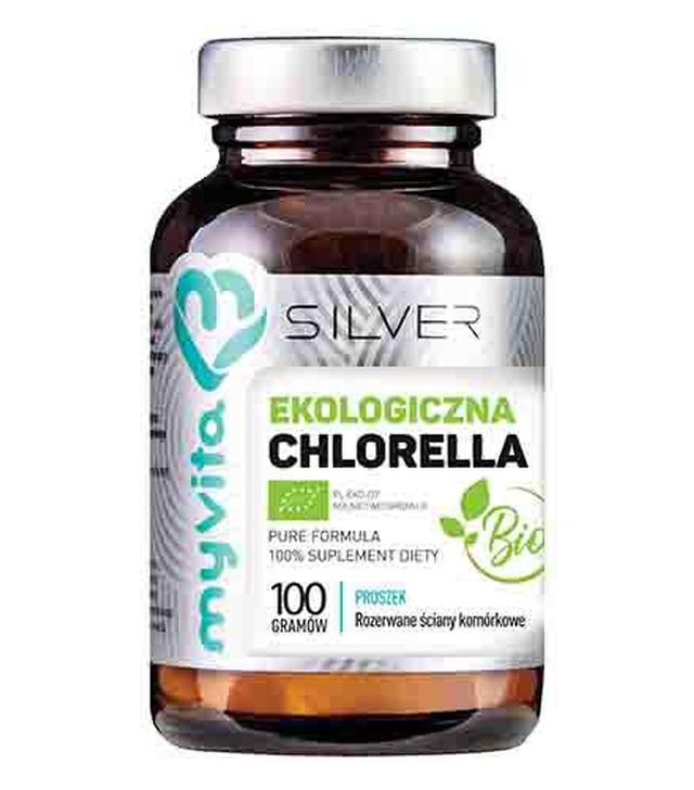 MyVita Silver Pure 100 % Chlorella Bio proszek, 100 g, cena, opinie, składniki