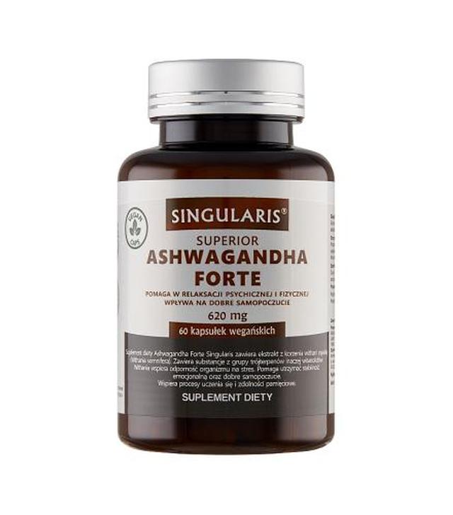 Singularis Superior Ashwagandha Forte 620 mg - 60 kaps.- cena, opinie, właściwości