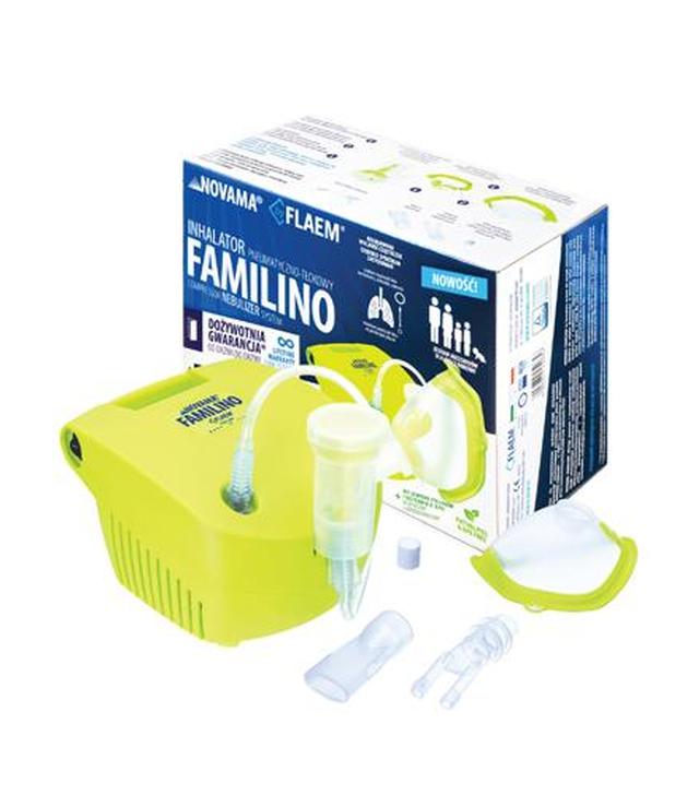 NOVAMA FAMILINO Inhalator pneumatyczno-tłokowy - 1 szt. Dożywotnia gwarancja.