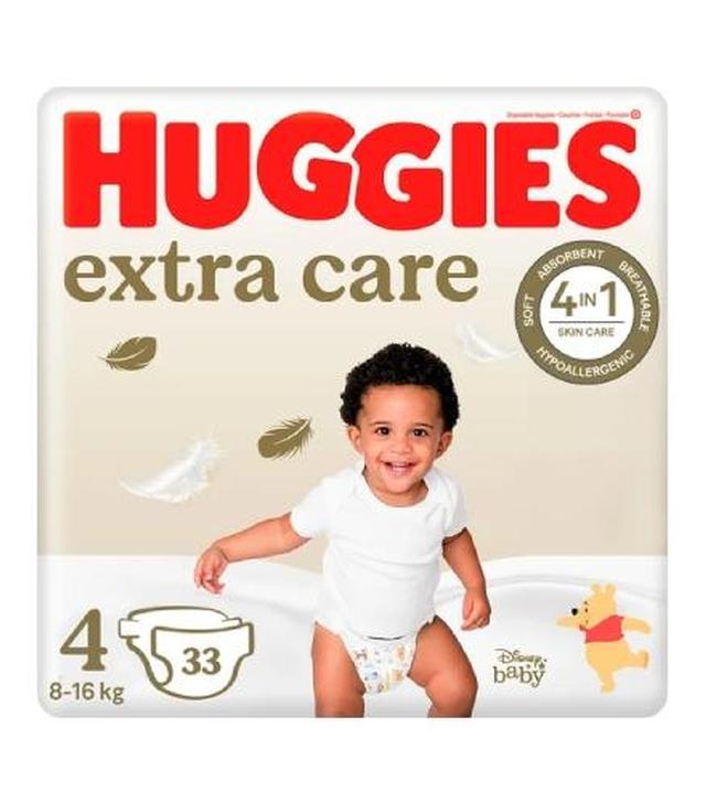 HUGGIES Extra Care Jumbo 4, 8-16 kg, 33 sztuki