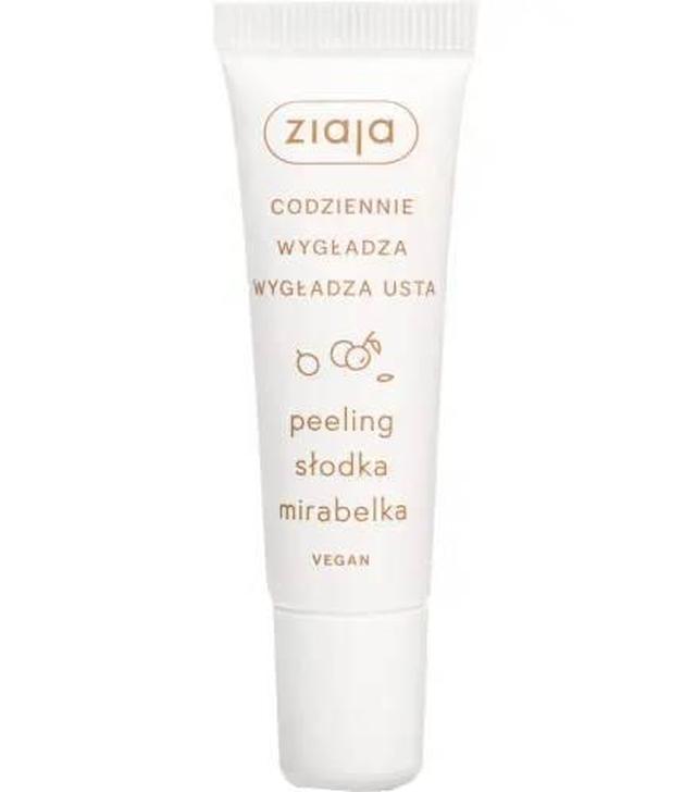Ziaja peeling do ust słodka mirabelka, 12 ml