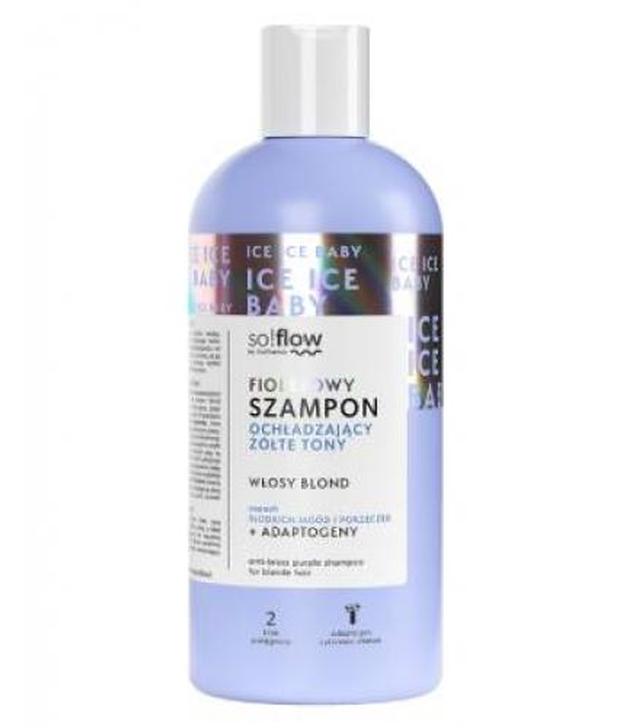 So!Flow, Szampon fioletowy ochładzający żółte tony, włosy blond, 300 ml