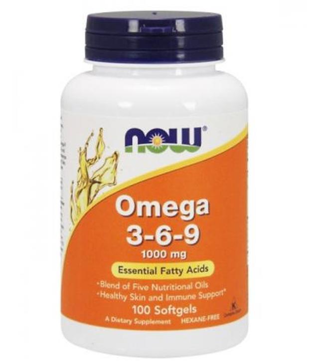 NOW FOODS Omega 3-6-9 - 100 kaps.