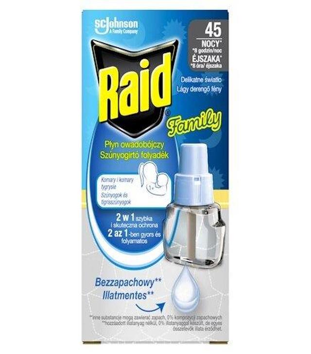 Raid Family Płyn owadobójczy przeciw komarom bezzapachowy 27 ml