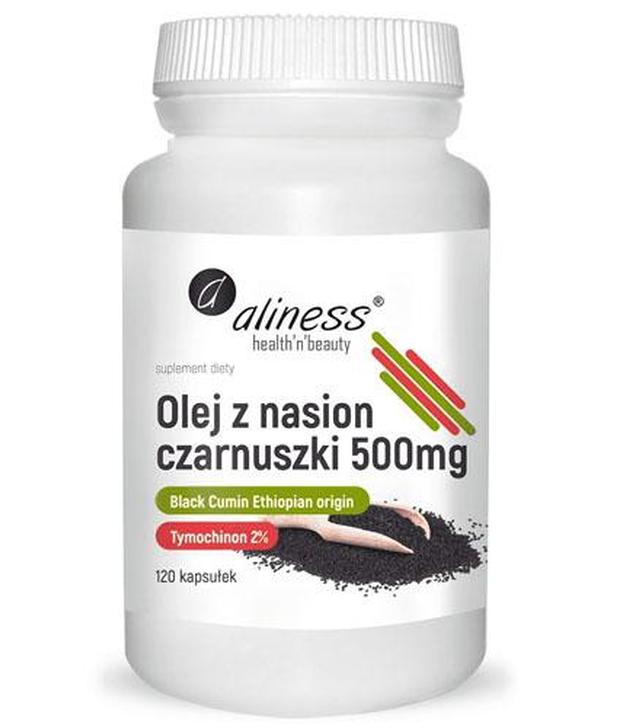 ALINESS Olej z nasion czarnuszki 500 mg - 120 kaps - cena, właściwości