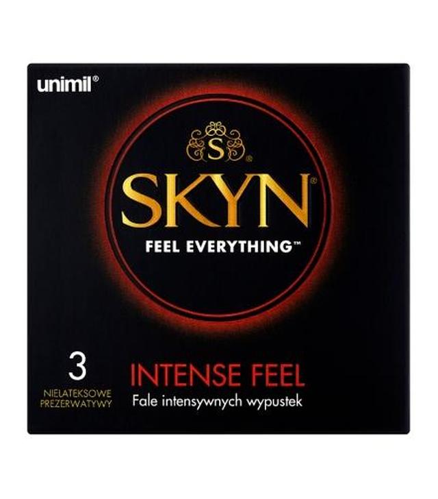 Unimil Skyn Intense Feel prezerwatywy z wypustkami - 3 szt.