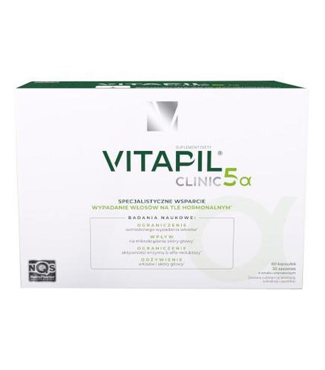 Vitapil Clinic 5α, 30 saszetek + 60 kapsułek