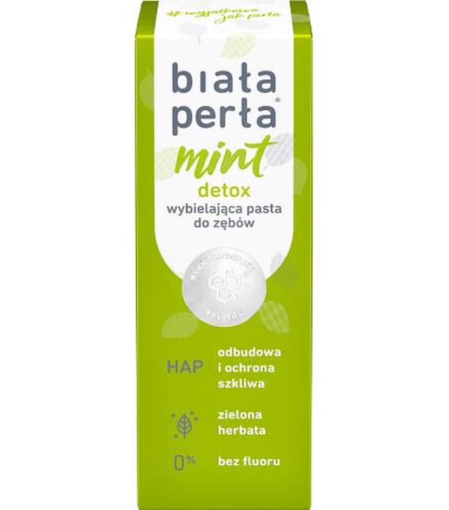 BIAŁA PERŁA Natural&White Mint Detox pasta do zębów, 75 ml