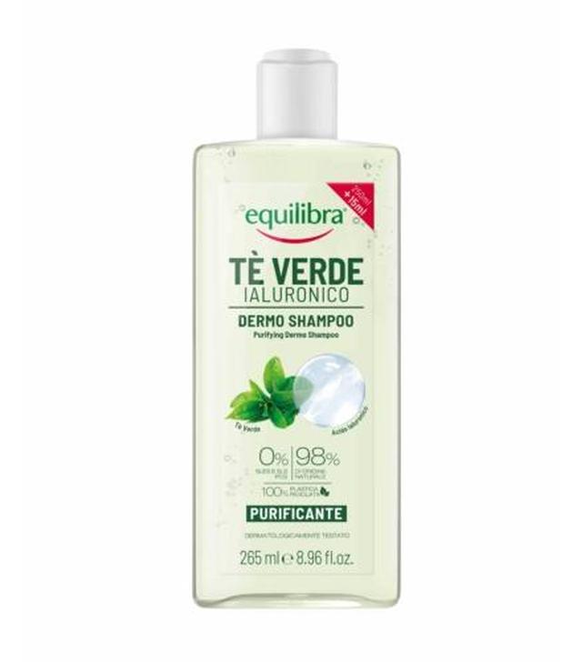 EQUILIBRA Oczyszczający szampon zielona herbata i kwas hialuronowy, 265 ml
