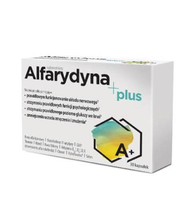 Alfarydyna Plus, kapsułki, 30 sztuk