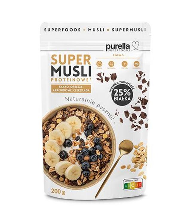 PURELLA Superfoods SuperMusli Proteinowe, 200 g - ważny do 2025-08-31