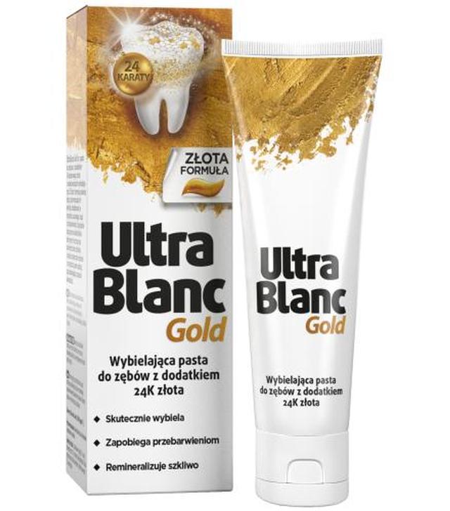 Ultrablanc Gold Pasta do zębów wybielająca smak miętowy z dodatkiem 24K złota, 75 ml