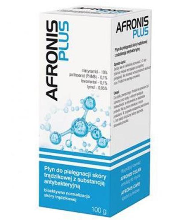 Afronis Plus Płyn do pielęgnacji skóry trądzikowej z substancją antybakteryjną, 100 g