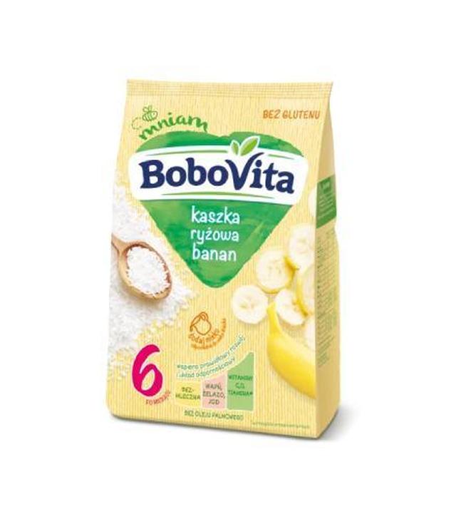 BOBOVITA Kaszka ryżowa o smaku bananowym po 6. miesiącu życia, 180 g