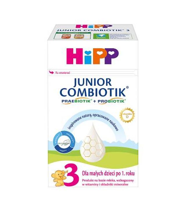 Hipp Junior Combiotik 3 Dla małych dzieci po 1. roku , 550 g, cena, opinie, właściwości