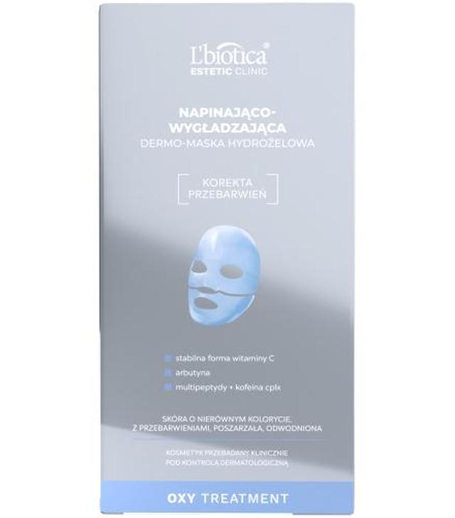 L'Biotica Estetic Clinic Oxy Treatment Napinająco-Wygładzająca Dermo-Maska hydrożelowa, 1 sztuka