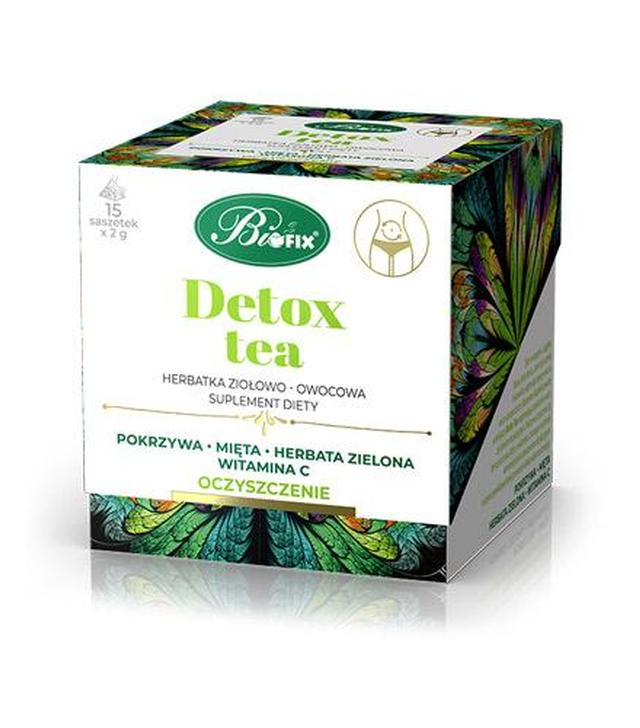 Bifix Detox tea Herbatka ziołowo - owocowa - 15 sasz. - cena, opinie, właściwości