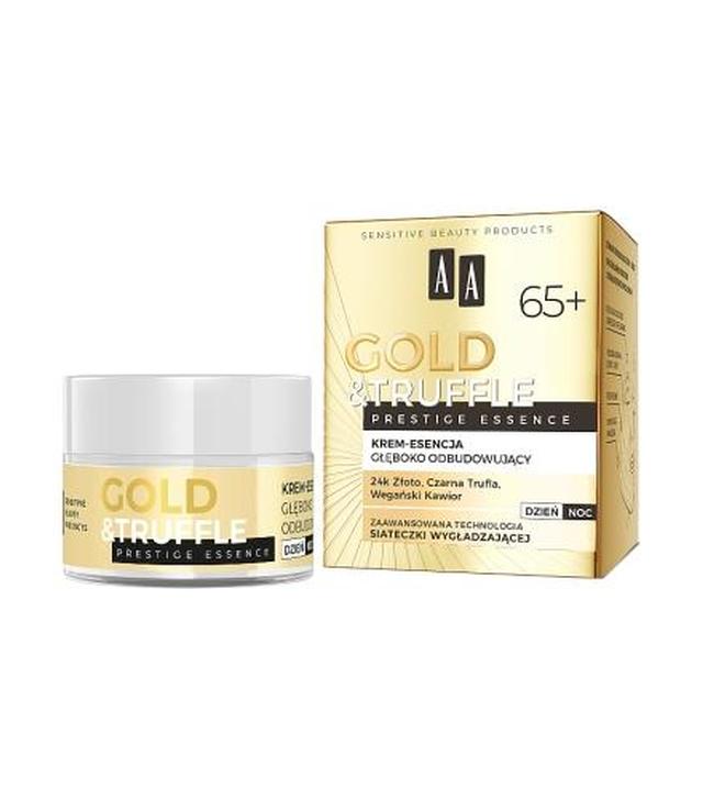 AA Gold & Truffles Prestige Essence 65+ Głęboko odbudowujący krem-esencja, 50 ml