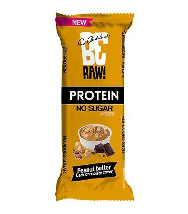 BeRAW! Protein, Baton Proteinowy, 27% białka, masło orzechowe, 40 g - ważny do 2025-09-30