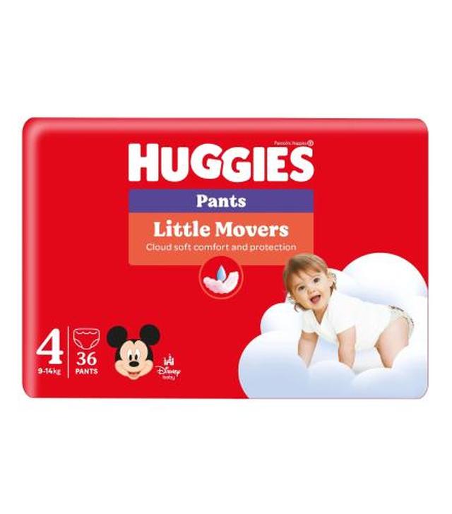 Huggies pieluchomajtki Little Movers Pants Jumbo Pack (4), 36 sztuk