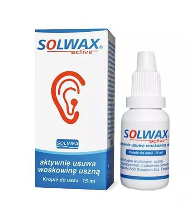 SOLWAX ACTIVE Krople do uszu - 15 ml