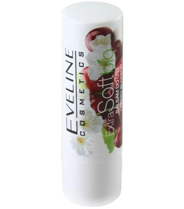 Eveline Cosmetics Extra Soft Bio Wiśniowy balsam do ust, 1 sztuka, cena, opnie, właściwości
