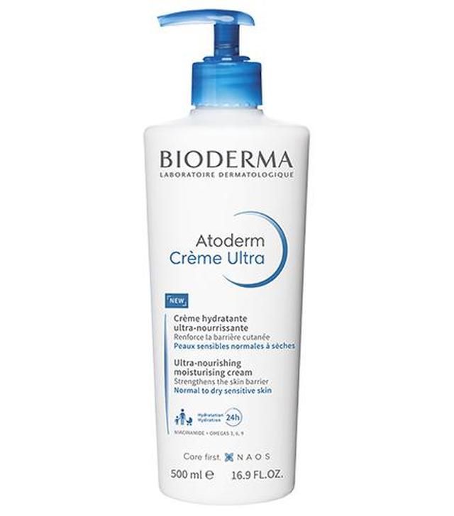 Bioderma Atoderm Crème Ultra, 500 ml, cena, opinie, właściwości
