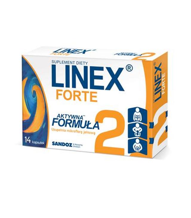 Linex Forte, kapsułki z probiotykiem, 14 sztuk