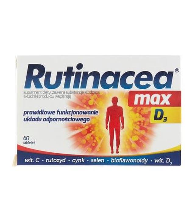 RUTINACEA MAX D3 wsparcie odporności, 60 tabletek