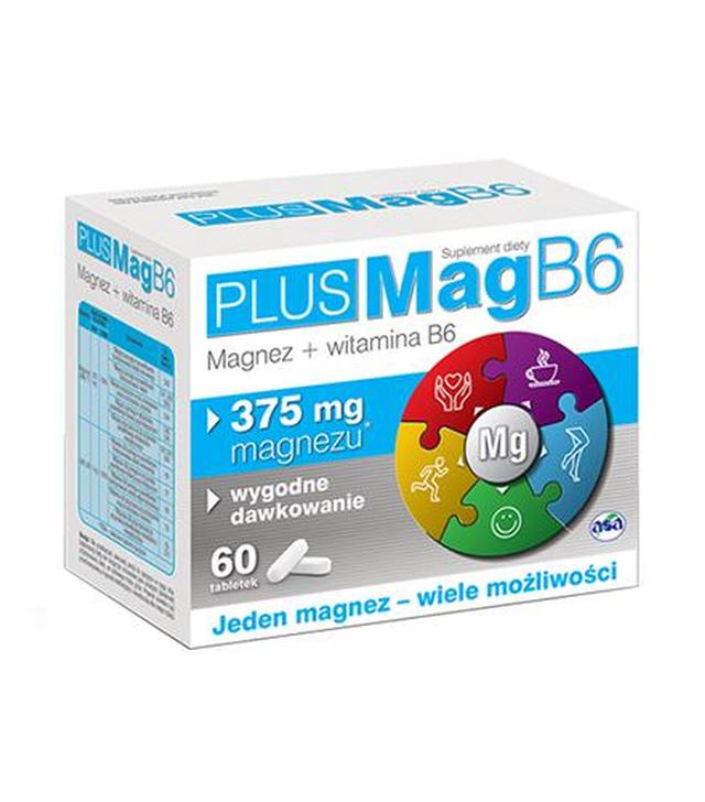 PLUSMAG B6, magnez + witamina B6 - 60 tabl.