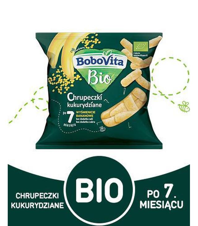 BoboVita Bio Chrupeczki kukurydziane wyśmienicie bananowe po 7 m-cu - 20 g - cena, opinie, właściwości