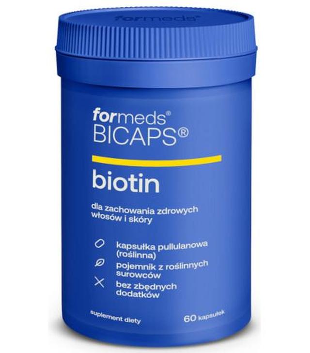 Bicaps Biotin, kapsułki, 60 sztuk