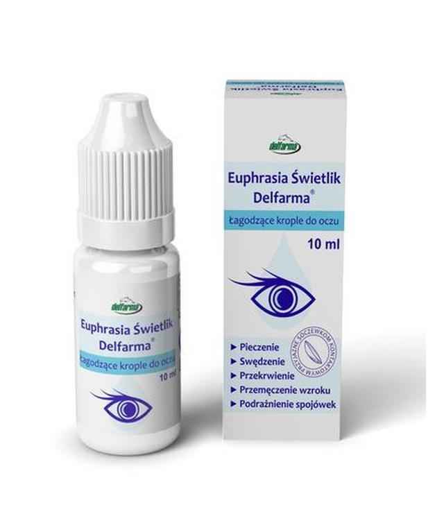 DELFARMA Euphrasia Świetlik, łagodzące krople do oczu, 10 ml