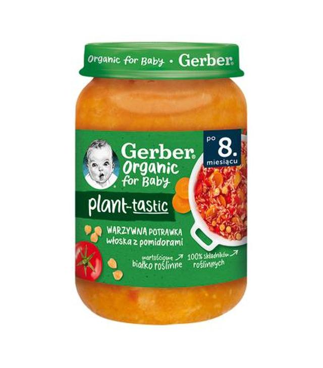 Gerber Organic for Baby Plant - Tastic Warzywna potrawka włoska z pomidorami, 190 g, cena, opinie, wskazania