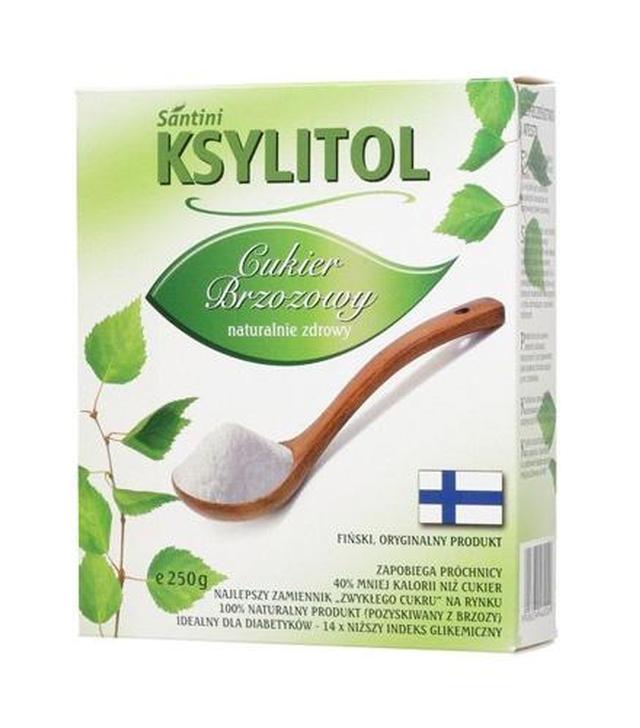 SANTINI Ksylitol  - 250 g - zamiennik cukru białego - cena, zastosowanie