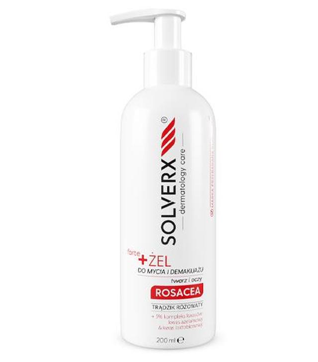 Solverx Rosacea Forte Żel do mycia twarzy i demakijażu, 200 ml