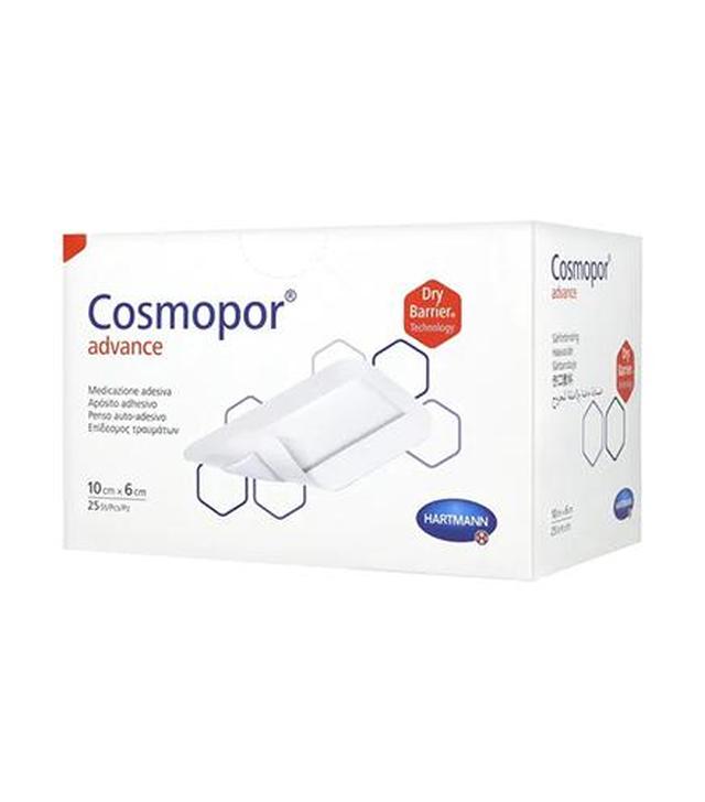 Hartmann Cosmopor Advance Opatrunek na ranę 10 x 6 cm, 25 sztuk