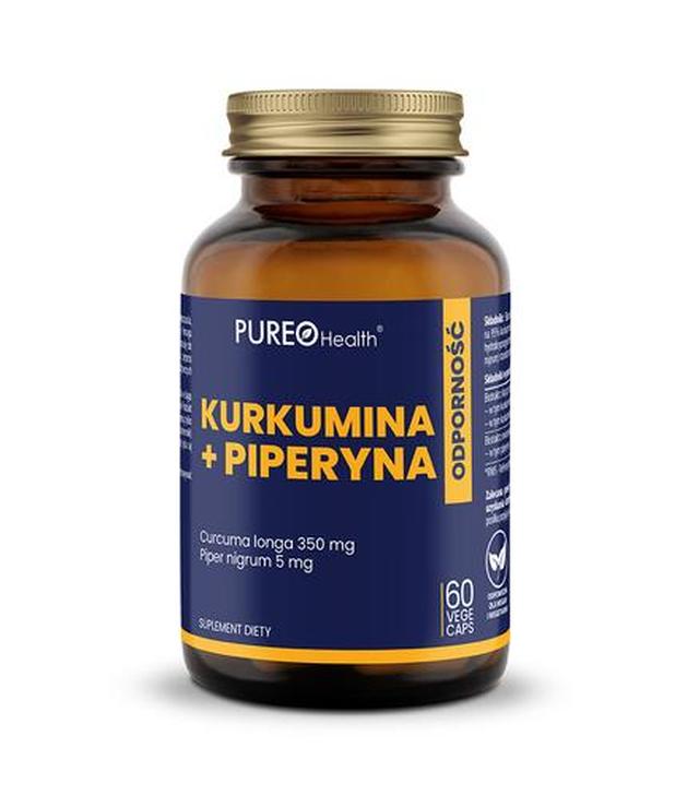 PUREO Health Kurkumina + Piperyna, 60 kapsułek