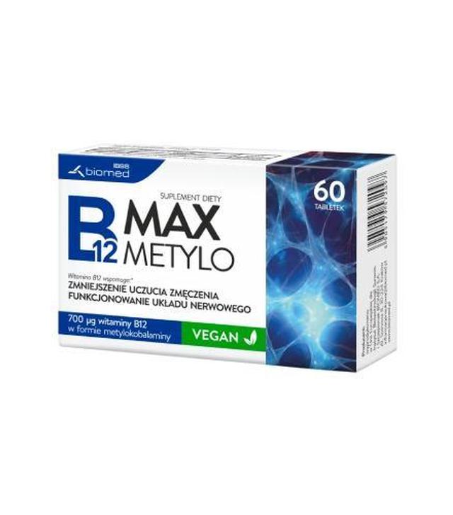 B12 Max Metylo, 60 kapsułek