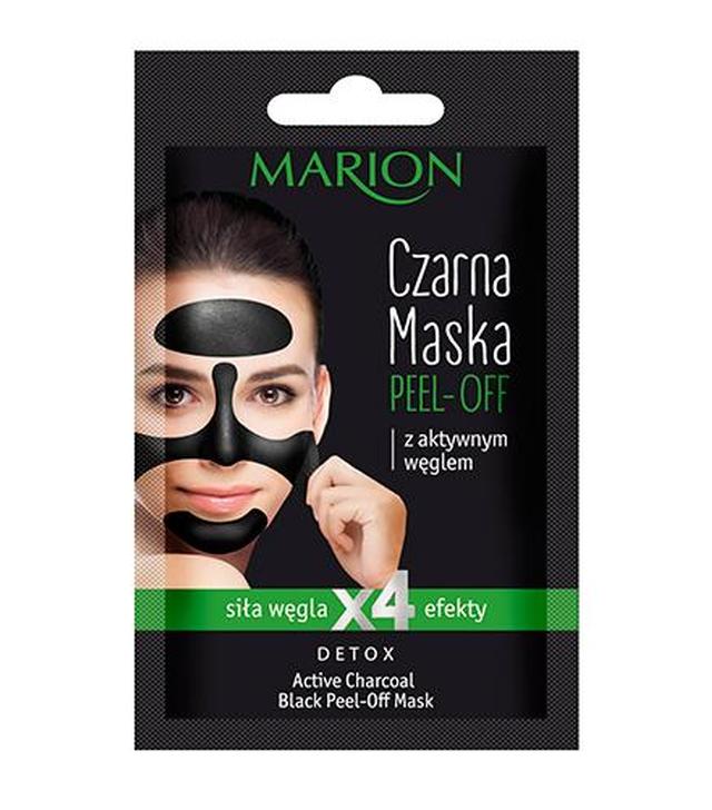 Marion Czarna maska z aktywnym węglem peel-off - 6 g - cena, opinie, stosowanie