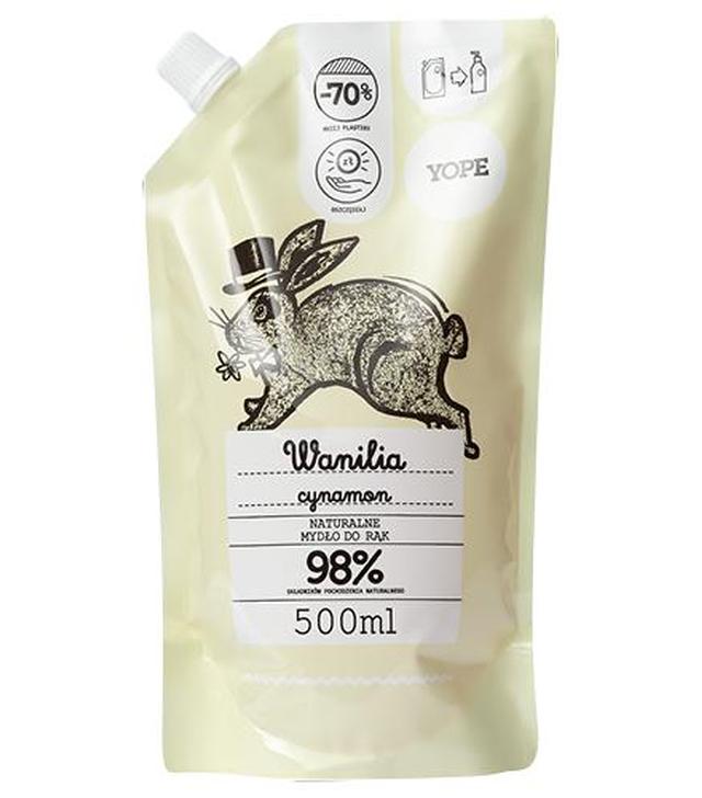 YOPE Wanilia & Cynamon Mydło w płynie, zapas - 500 ml