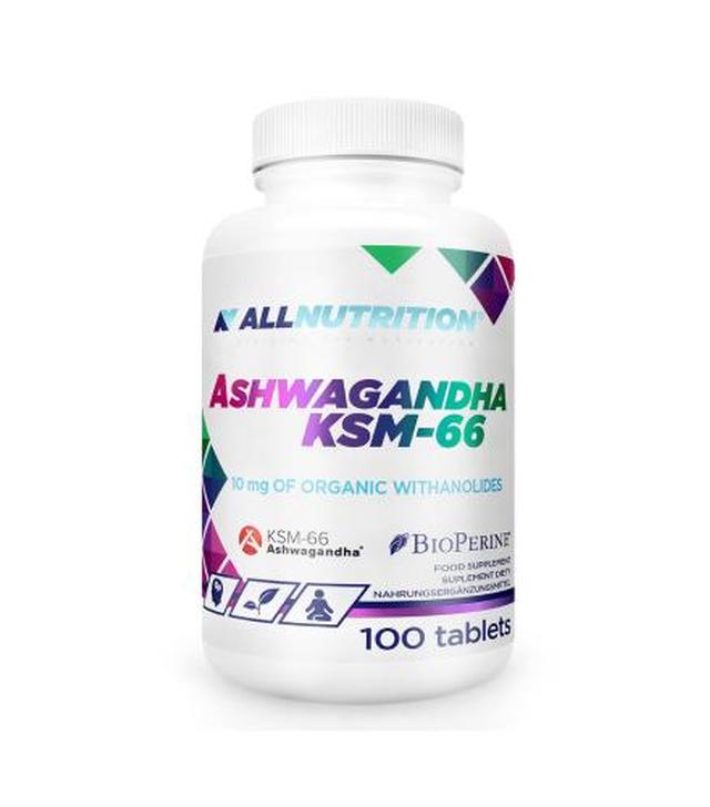 ALLNUTRITION Ashwagandha KSM-66, 100 tabletek