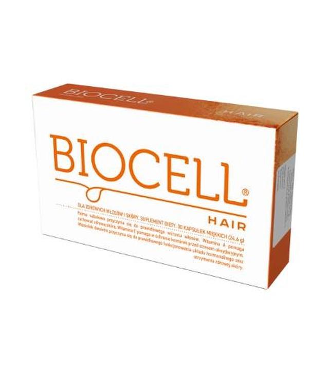 Biocell Hair, 30 kaps., cena, opinie, właściwości - ważny do 2024-05-31